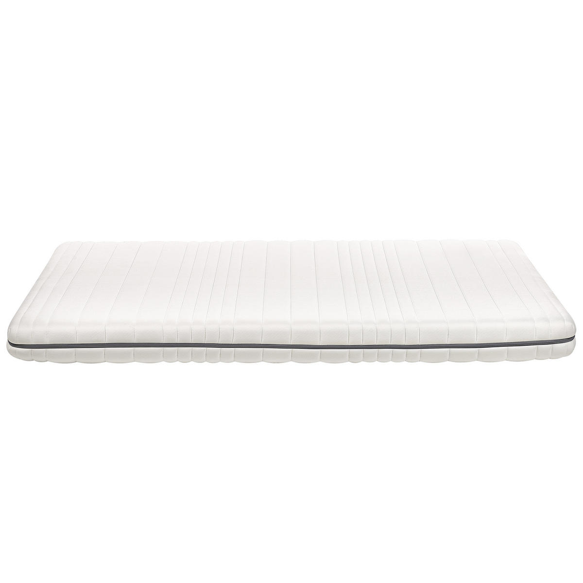 SCHAUMMATRATZE H2/3 Mittel 140/200 cm Enchant - Weiß, Textil (140/200cm) - Beliani