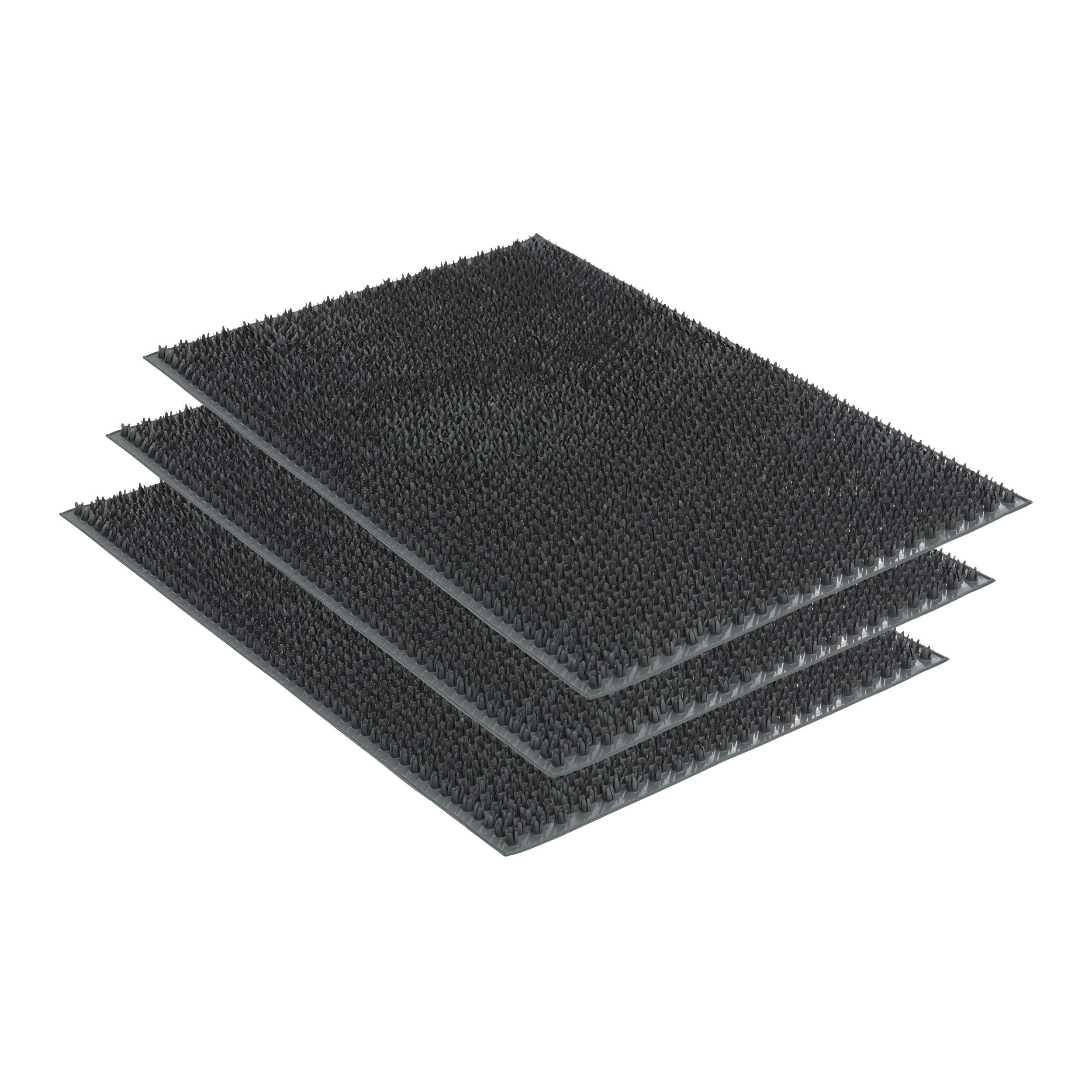 FUSSMATTE FÜR AUßEN ZOE 3ER SET - Grau, Textil (40/60cm) - Astra