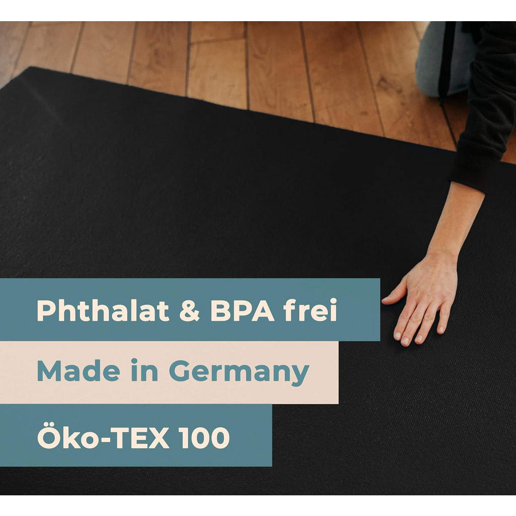Thumbnail - Sanosoft Krabbelmatte, Schwarz, Textil, 60x100 cm, Oeko-Tex® Standard 100, Teppiche & Böden, Teppiche, Teppich Kinderzim...