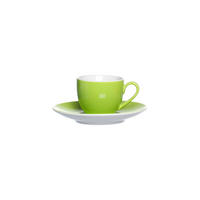 ESPRESSOTASSE MIT UNTERTASSE Doppio Grün 80 ml - Grün, Keramik (12/7/12cm) - Ritzenhoff Breker