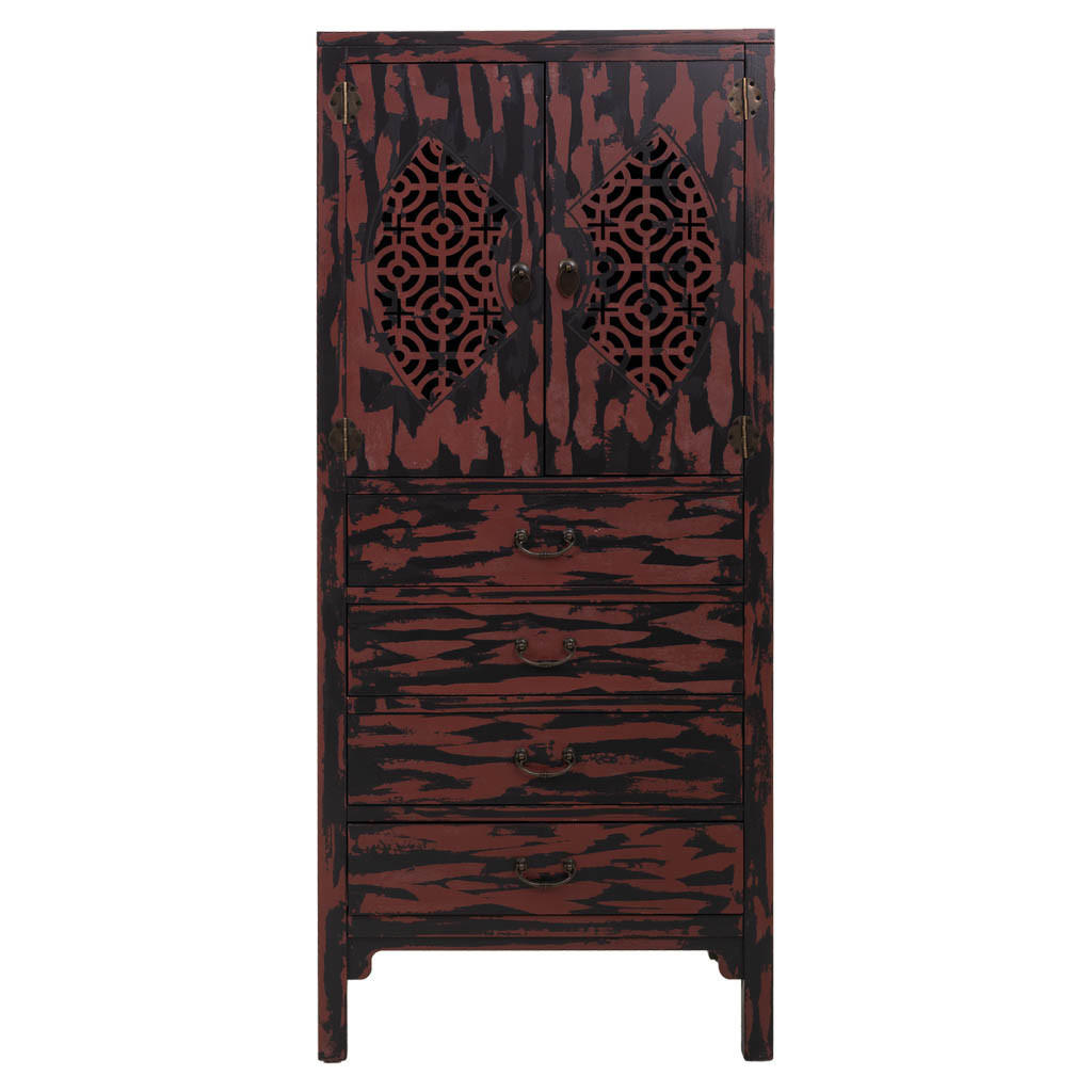 SCHRANK aus Holz 60x40x140 cm - Multicolor, Holz (60/140/40cm) - Wanderlust