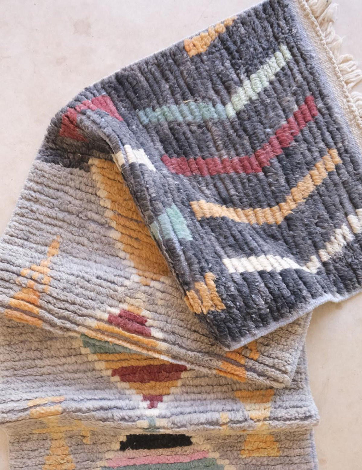 BERBERTEPPICH aus reiner Wolle 74x 351 cm - Multicolor, Naturmaterialien (74/351cm) - AFK Living