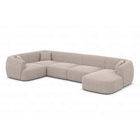 WOHNLANDSCHAFT Azura Beige Strukturstoff - Beige, Kunststoff (325/78/177cm)