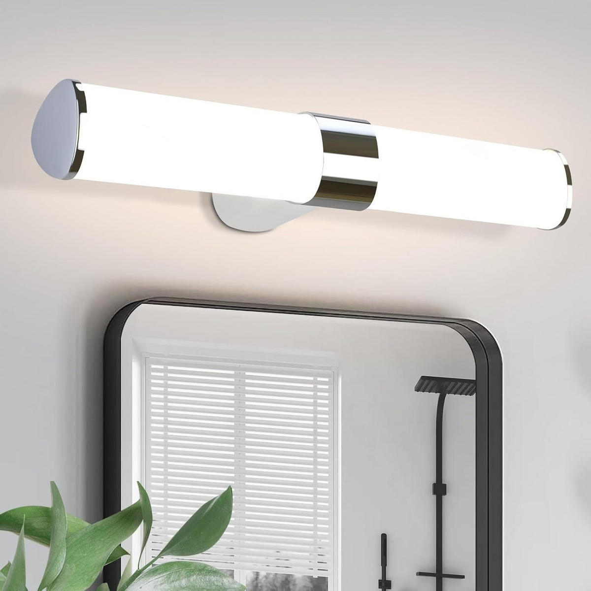 LED WANDLEUCHTE Martinson - Silberfarben, Metall (40/6.8/12.8cm) - Nettlife