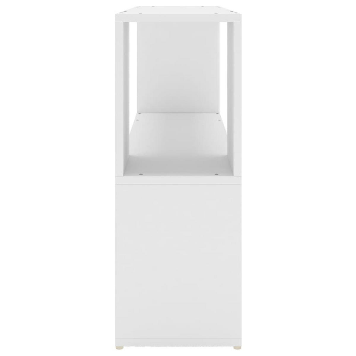 BÜCHERREGAL mit 2 Ebenen 100/24/63 cm aus Holzwerkstoff Weiß - Weiß, Holz (100/63/24cm) - vidaXL