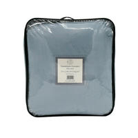 DECKE in Kaninchenoptik 220 x 240 cm, 610 g/m² – Cocoon Blaugrau - Blau, Textil (220/240cm) - LE COMPTOIR DE LA PLAGE