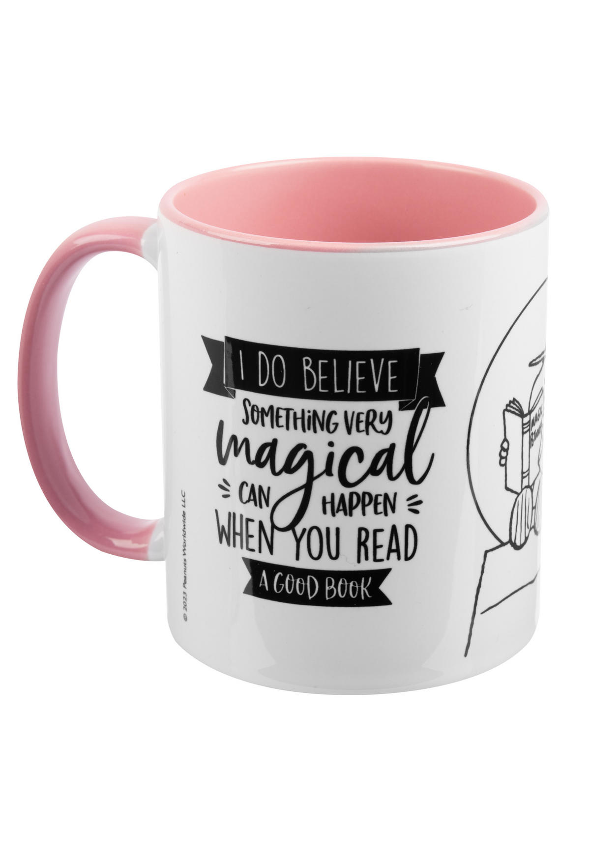KAFFEEBECHER The Peanuts Snoopy Magical Rosa/Weiß 320 ml - Weiß, Keramik (0.32L) - United Labels
