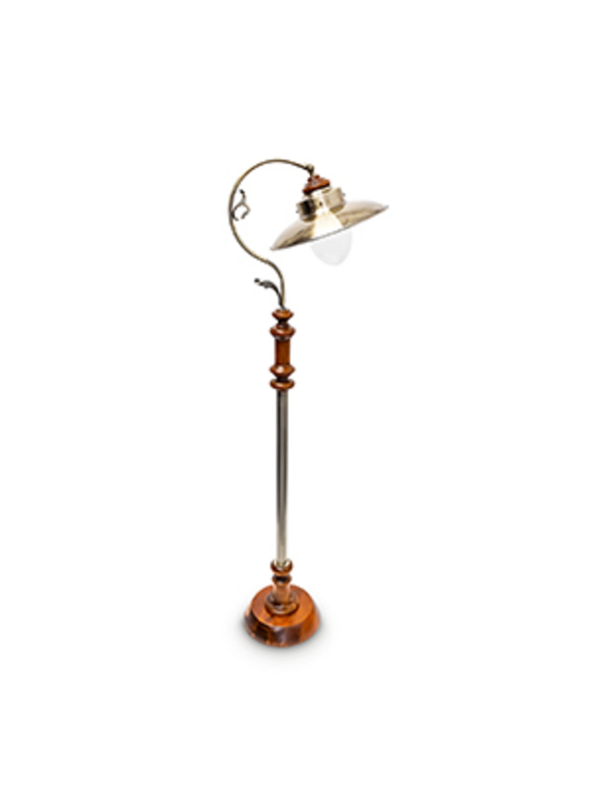 STEHLAMPE - Multicolor, Glas/Holz (35/41/157cm) - Relaxdays