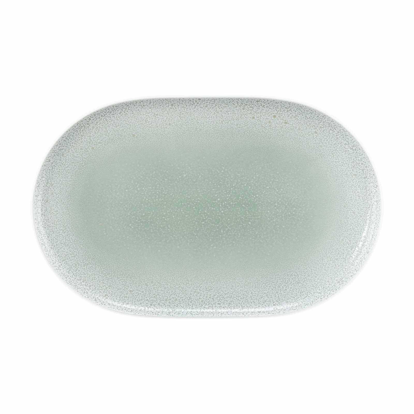 SERVIERPLATTE Sento Home Aura mint 33 x 20 cm - Mintgrün, Keramik (20.5/2.7/33.4cm) - Seltmann Weiden