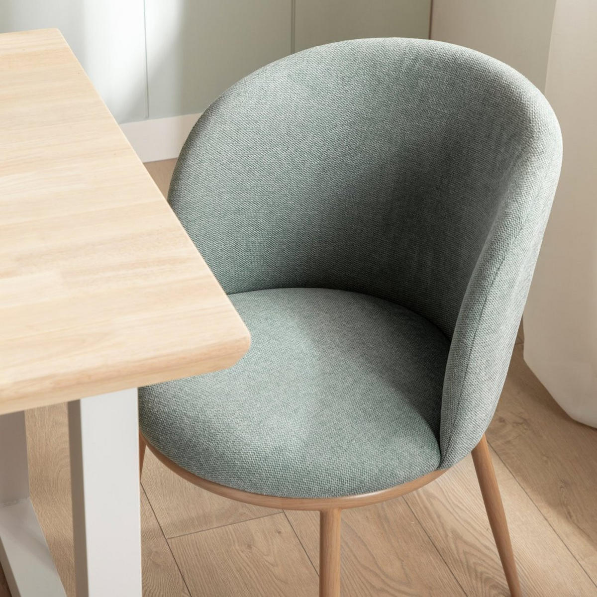 ESSZIMMERSTUHL Nolan Grün 51 cm x 80 cm - Grün, Textil (51/80/57cm)