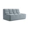 2-SITZER-SOFA Samt Stoff Blau - Blau/Schwarz, Kunststoff/Textil (160/75/93cm) - Makamii