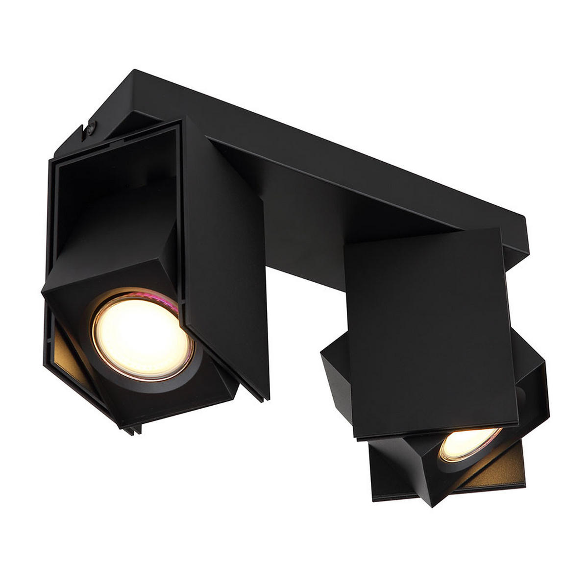 LED DECKENLEUCHTE RORY Schwarz Metall - Schwarz, Metall (25.6/8.4/15.7cm) - Globo Lighting