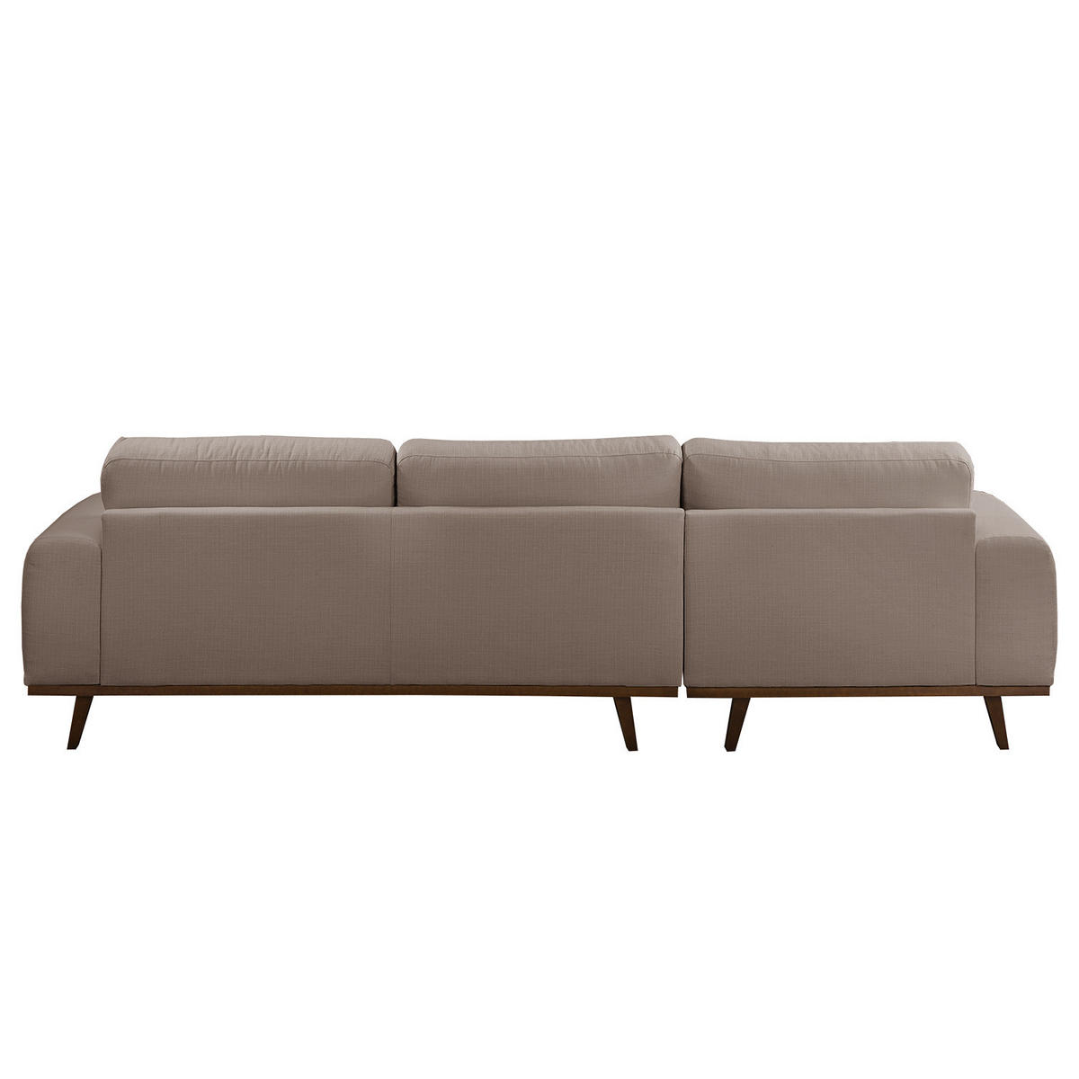 ECKSOFA - Strukturstoff - Taupe, Textil (286/152cm) - home24