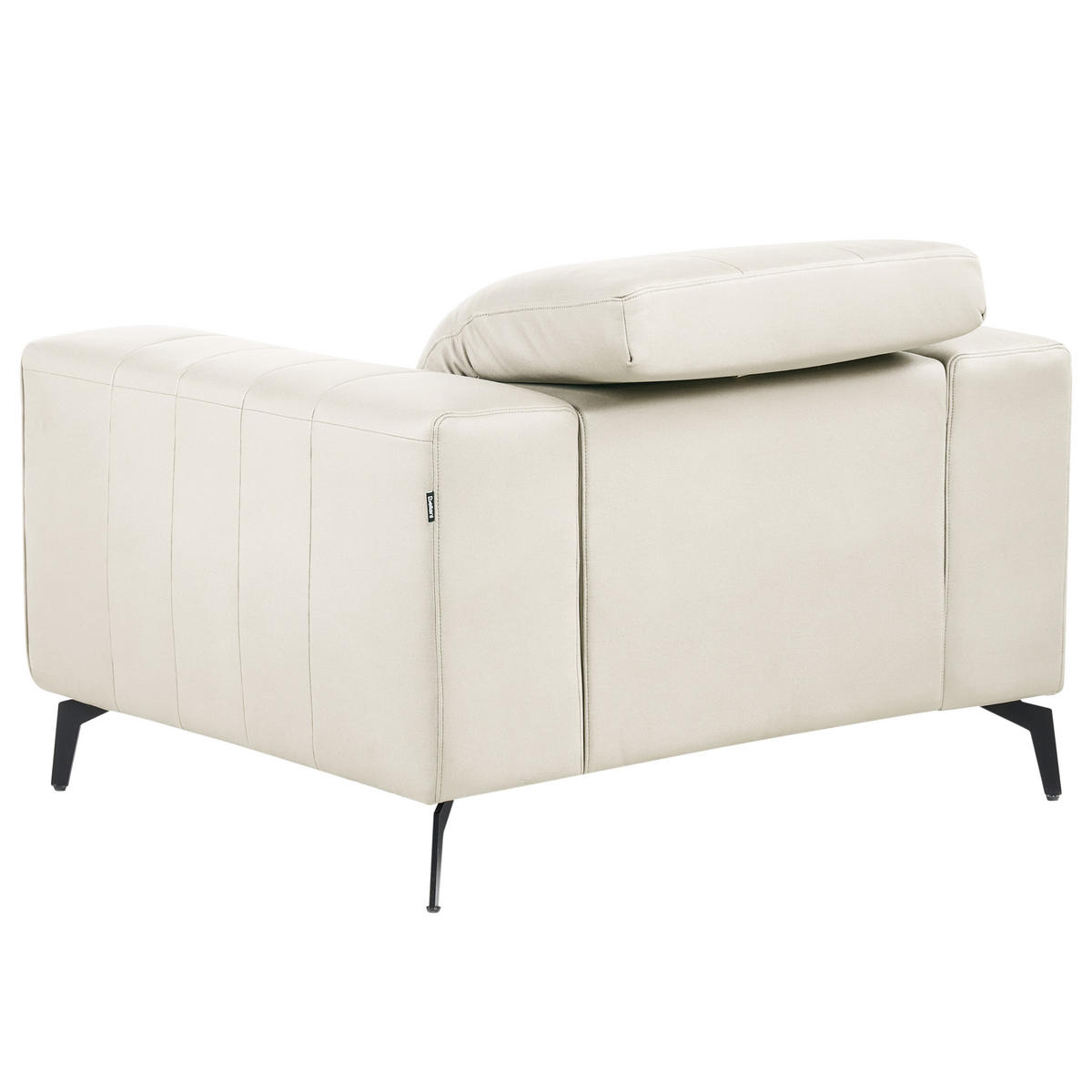 SESSEL Stoff Hellbeige Ommel - Beige, Textil (110/80/102cm) - Beliani