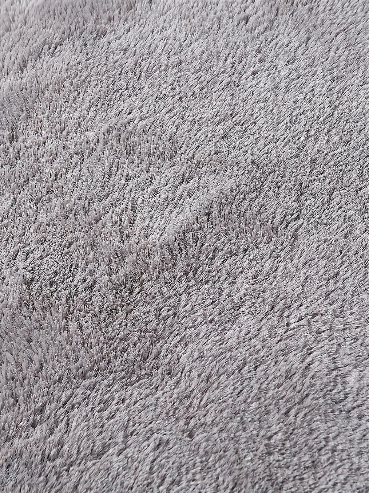 HOCHFLORTEPPICH Antirutsch Uni ALDAN Polyester Grau 240 x 240 cm - Grau, Textil (240/240cm) - KADIMA DESIGN