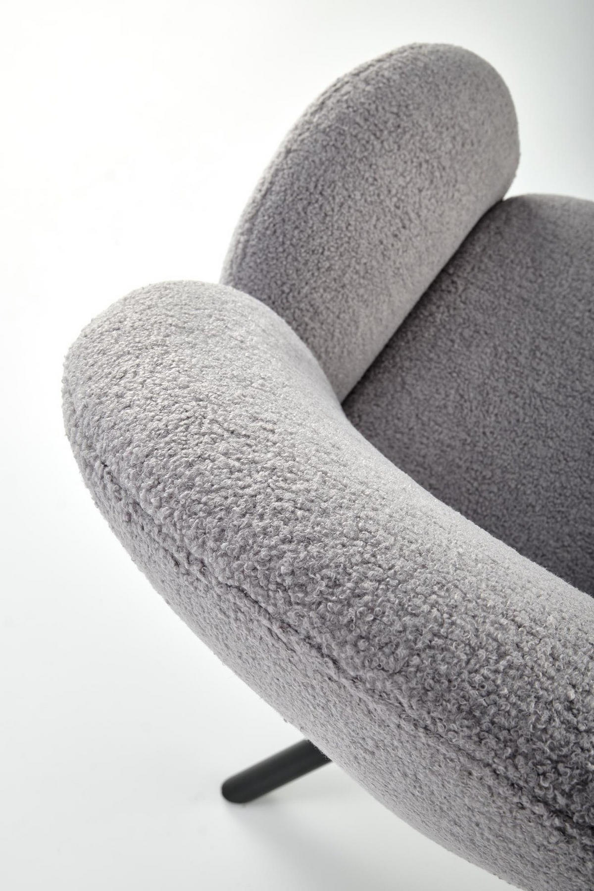 Gepolsterter Drehsessel 180° SNOOPY Grau - Grau, Textil (64/90/63cm) - Lookway