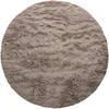 HOCHFLORTEPPICH 120/120 cm Silky 591 - Taupe, Textil (120/120cm) - Paco Home