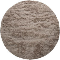 HOCHFLORTEPPICH 120/120 cm Silky 591 - Taupe, Textil (120/120cm) - Paco Home