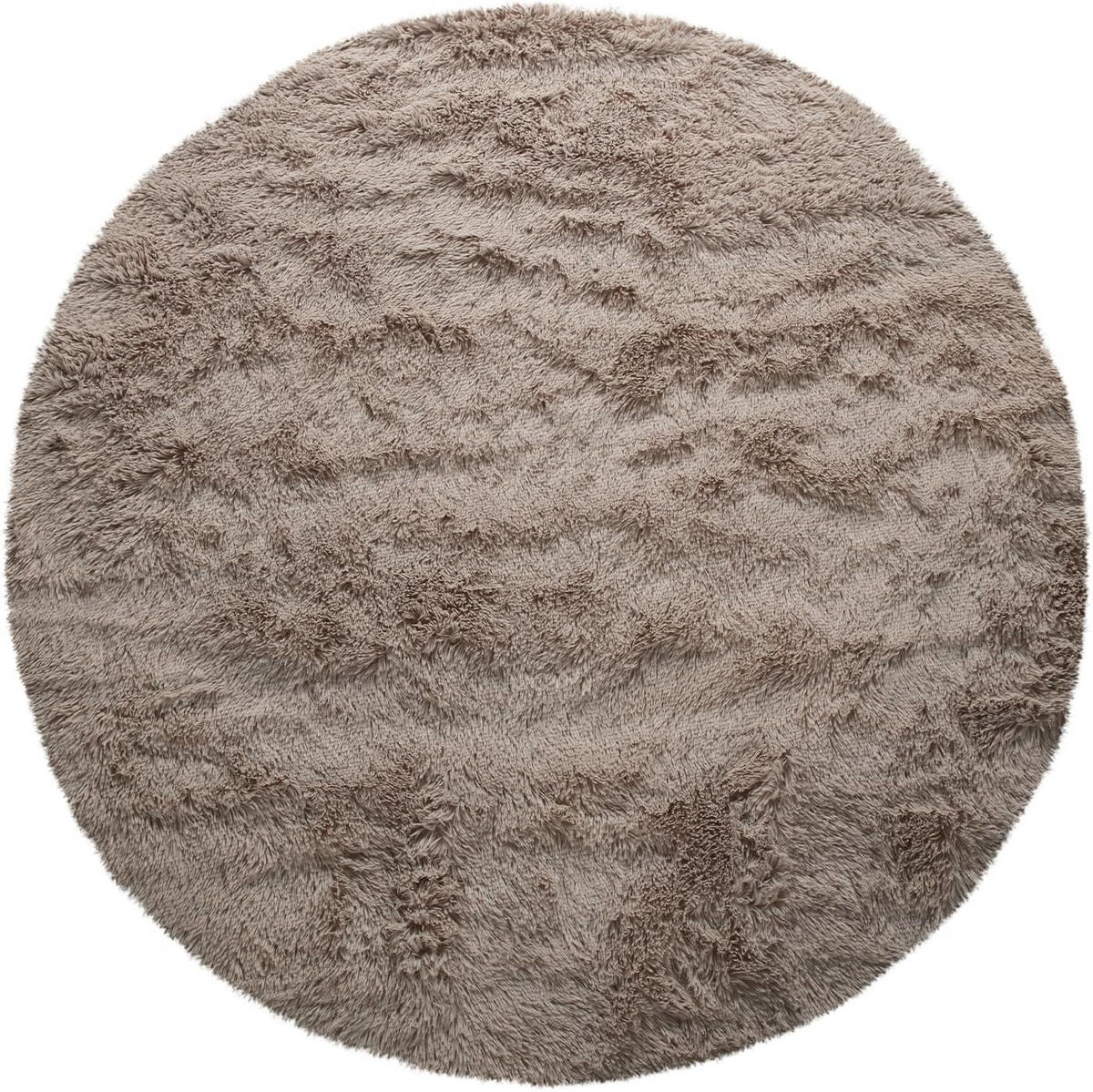 HOCHFLORTEPPICH 120/120 cm Silky 591 - Taupe, Textil (120/120cm) - Paco Home