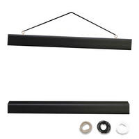 POSTERLEISTE magnetisch 50 cm Schwarz - Schwarz, Holz (52/2/2cm) - artissimo