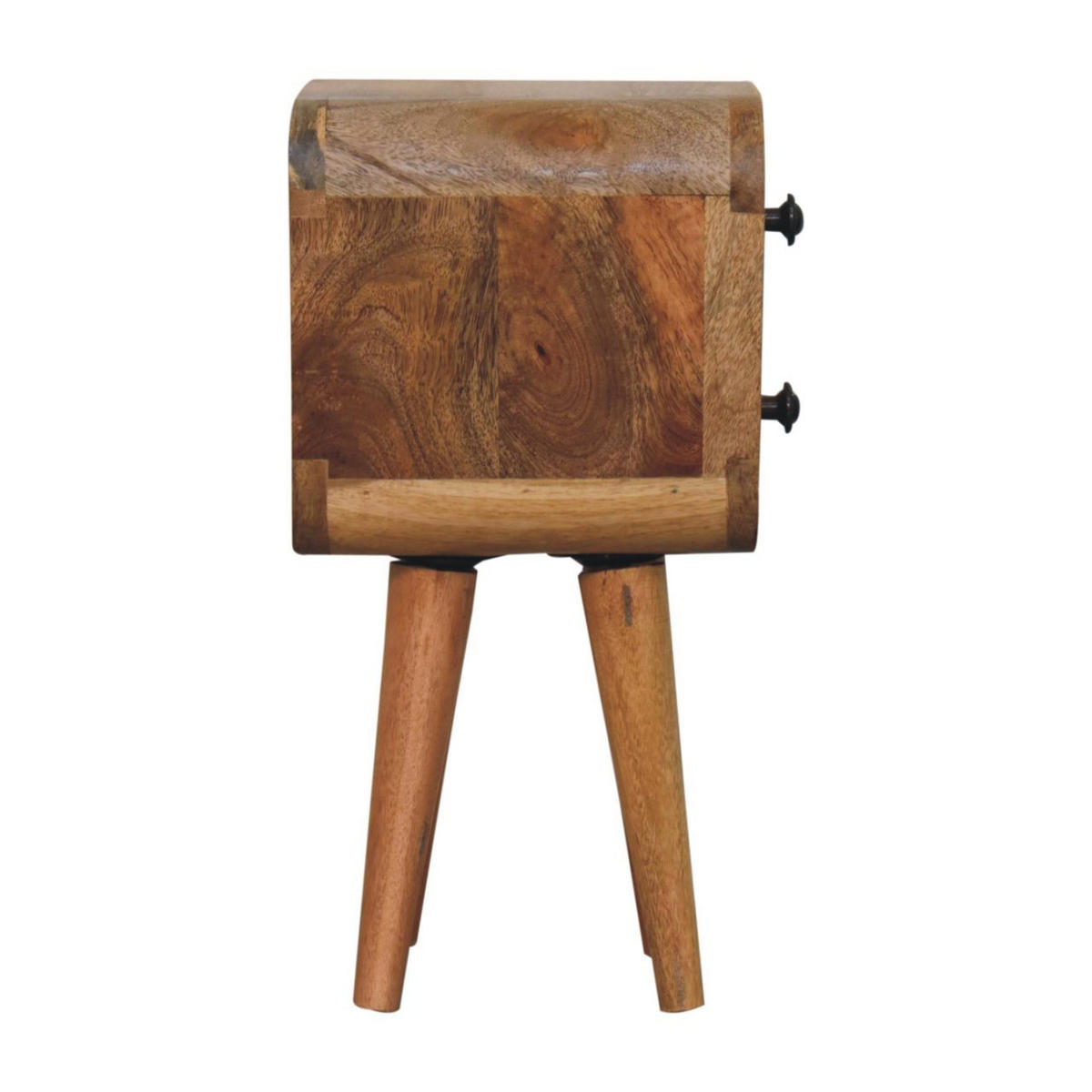 NACHTTISCH IN EICHENOPTIK, 2 SCHUBLADEN - Braun, Holz (20/40/20cm) - Artisan Furniture