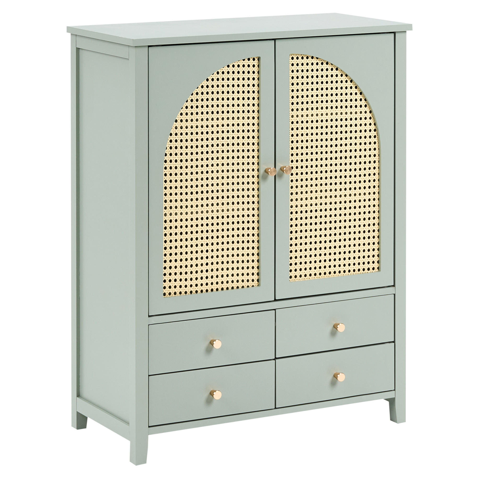 DULAP DE PANTOFI verde mentă Bendigo - verde mentă/verde, compozit lemnos (70/91/34cm) - Beliani