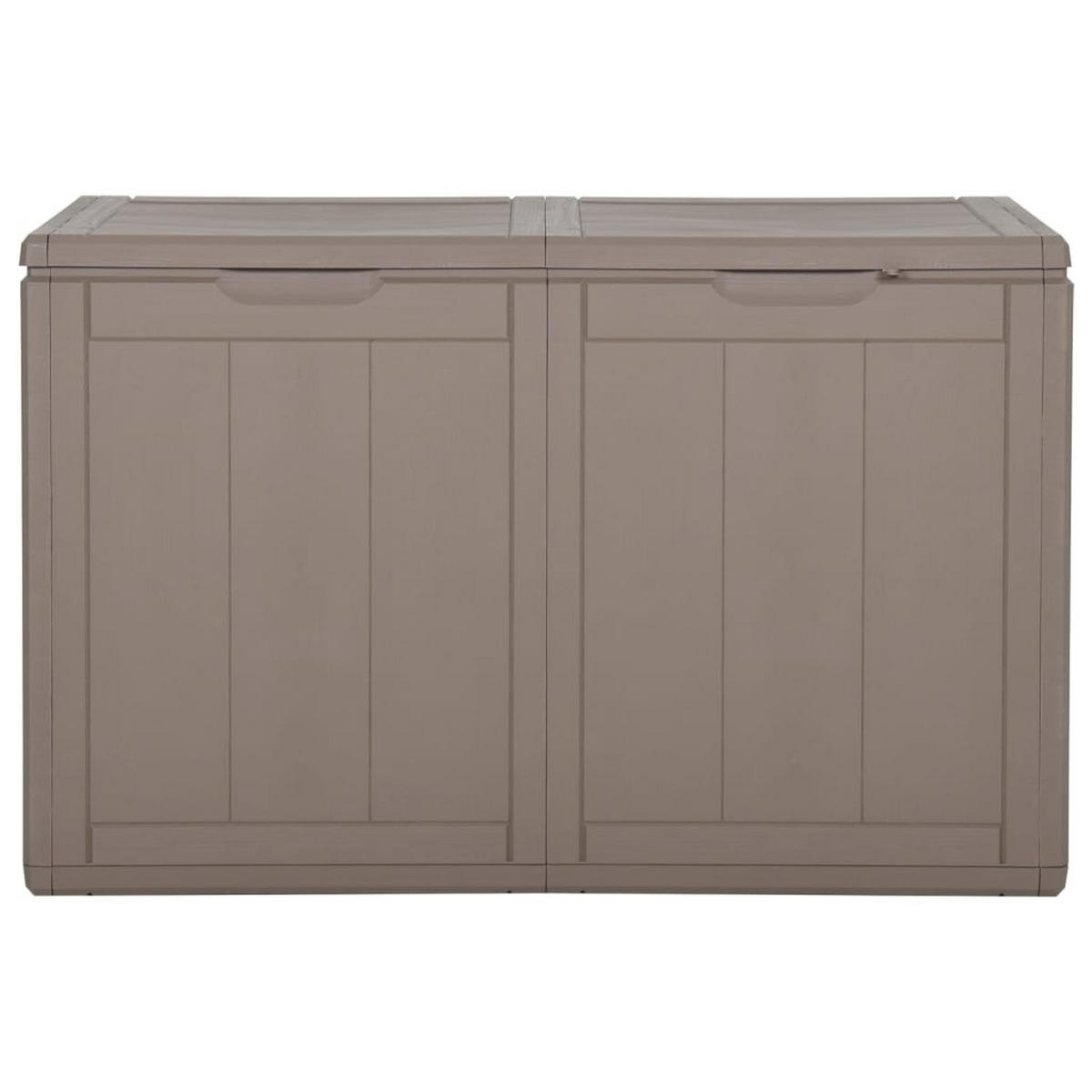 GARTEN-AUFBEWAHRUNGSBOX 180 L Braun PP-Holzoptik - Braun, Kunststoff (80.5/51/44.5cm) - furnicato