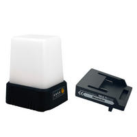LED-ARBEITSLEUCHTE 360° 3-stufig dimmbar 1600lm mit Adapter für 18V Makita Akkus - Schwarz, Kunststoff (10.4/8.6/13.8cm) - Northpoint