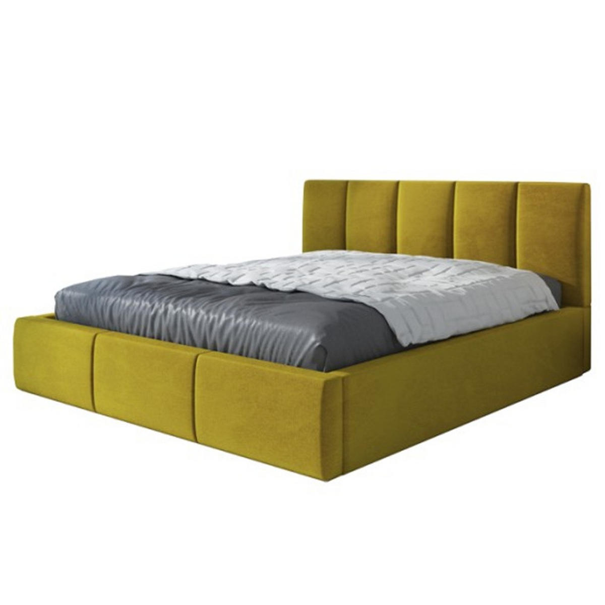 POLSTERBETT KENET 180x200 Goldfarben - Goldfarben, Textil (180/200cm) - A&J MöbelLand