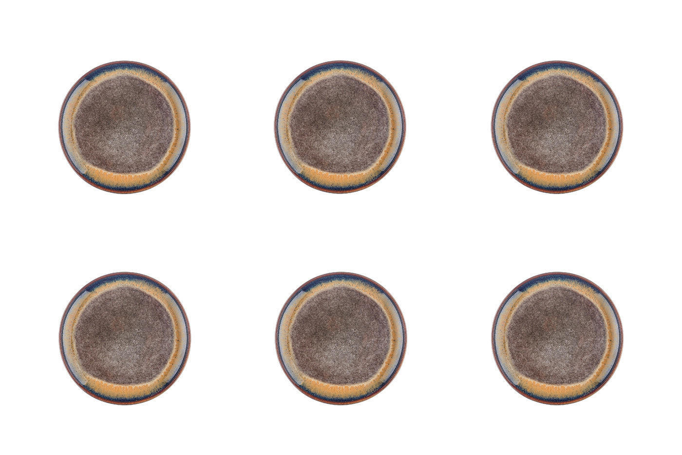 TELLER Genesis Ø16,5cm - 6er-Set - Basalt - Braun, Keramik (16.5cm) - Björn