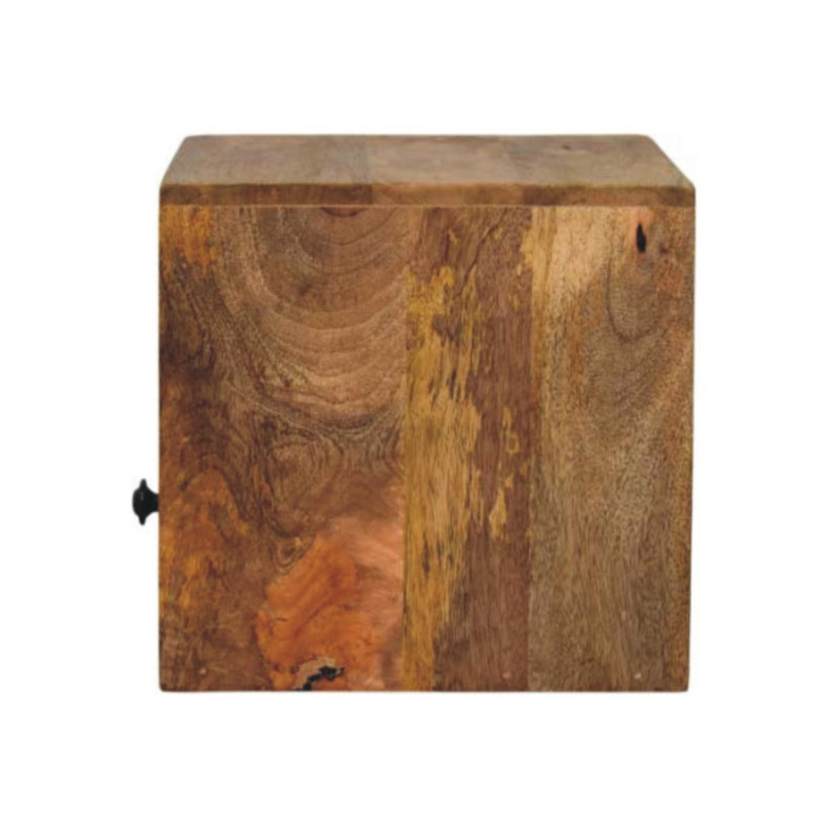 NACHTTISCH Massivholz Solis Oak-ish Wandmontiert, 1 Schublade und Offenes Fach, Hellbraun - Hellbraun/Messingfarben, Holz/Metall (30/24/25cm) - Artisan Furniture