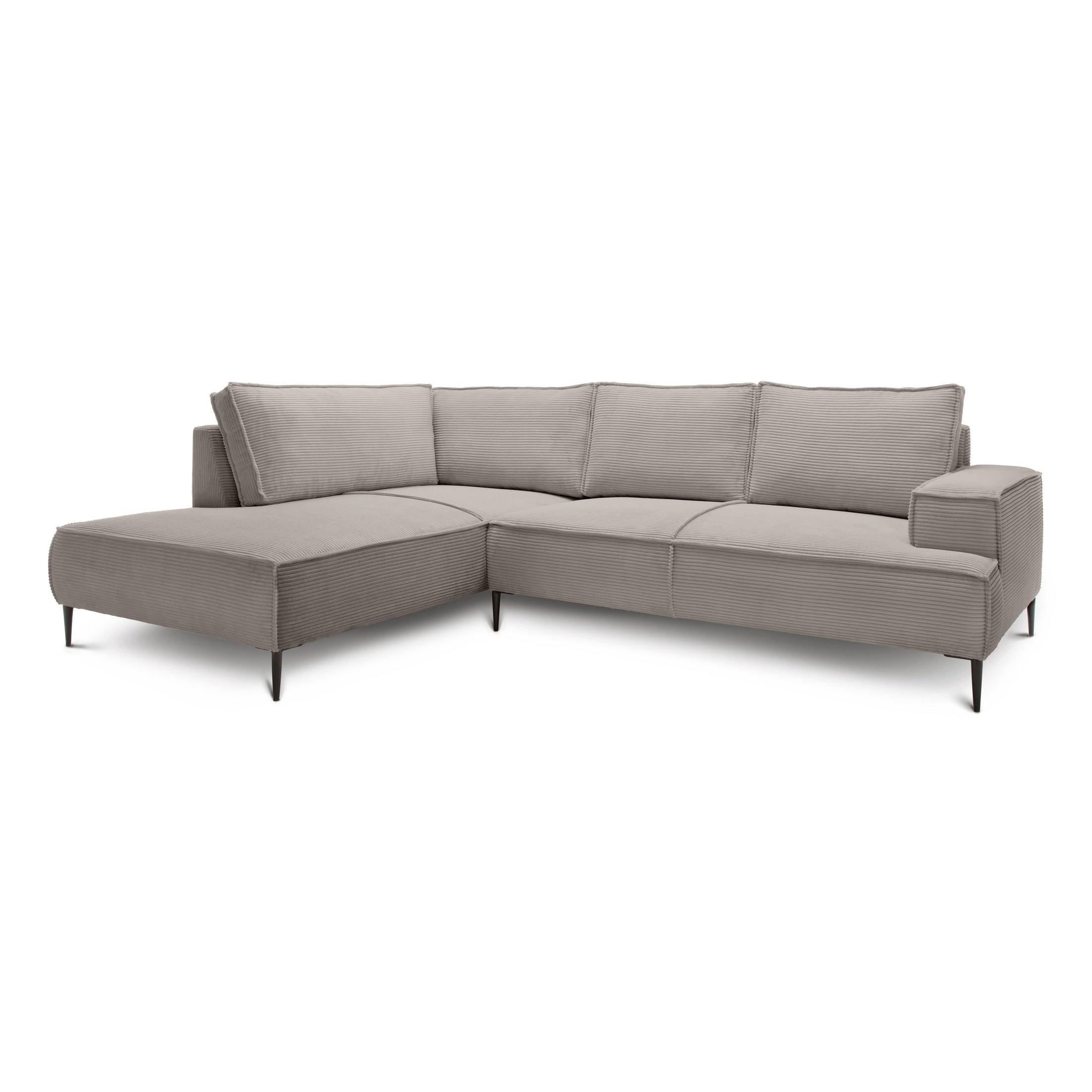 Pillovely Ecksofa Champagner 275x44x195 cm