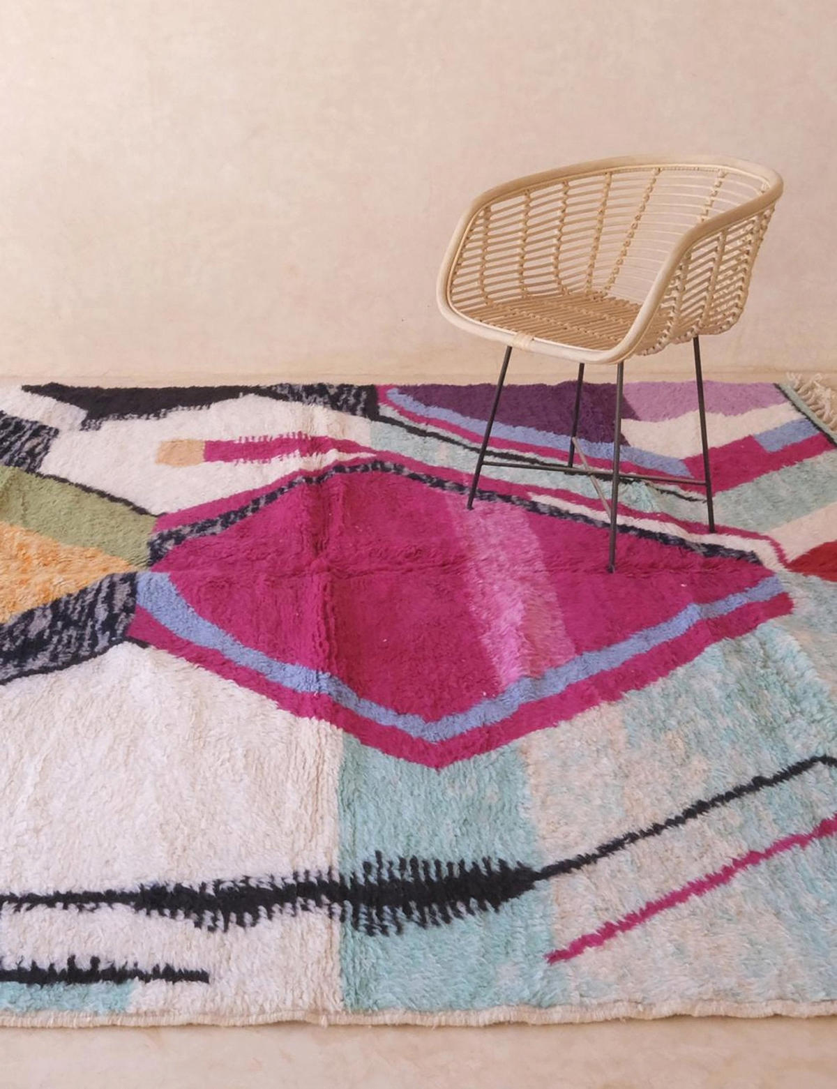 BERBERTEPPICH aus reiner Wolle 254x 291 cm - Multicolor, Naturmaterialien (254/291cm) - AFK Living