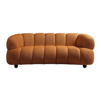 SOFA - 2 Personen - stoff - terracotta Coliani - Terracotta, Holz/Textil (200/73/94cm) - Vente-Unique