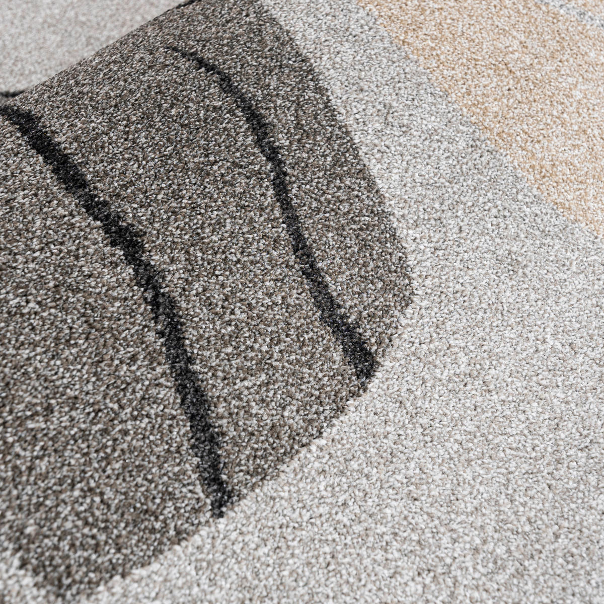 TEPPICH Beige Geometrisch In-Outdoor Pflanzlich Kurzflor Rechteckig 200 x 300 cm - Hellgrau, Textil (200/300cm) - Mazovia