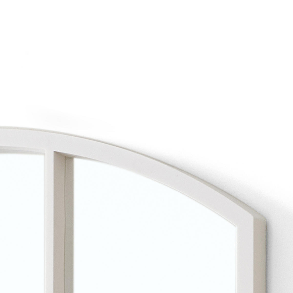 FENSTERSPIEGEL Bogenrahmen 76/52 cm - Weiß, Glas (52/76/3cm) - Giftdecor