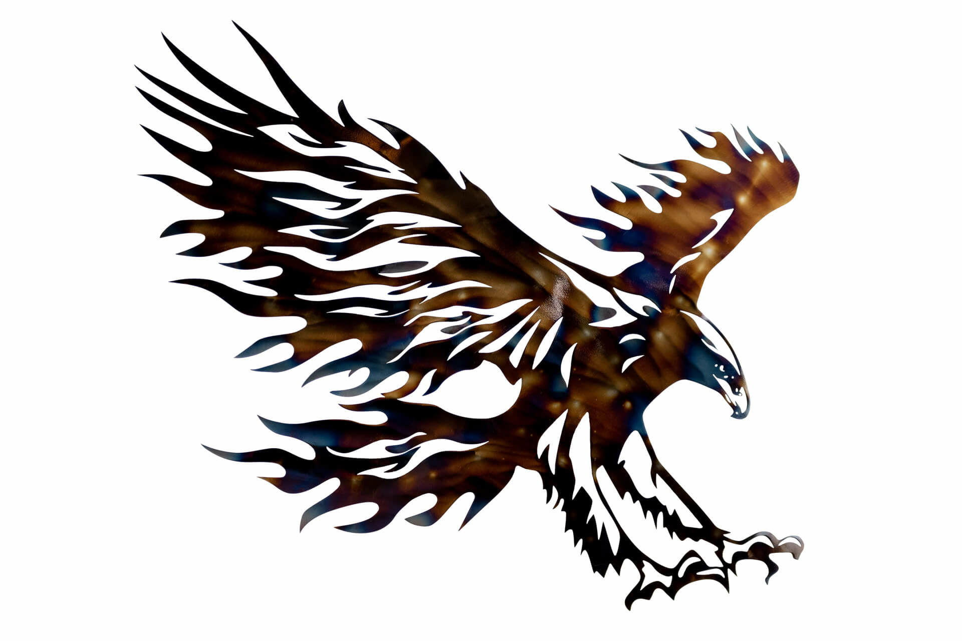 WANDDEKO Braun 93/72 cm - Braun, Metall (2.1/72/3cm) - KUNSTLOFT