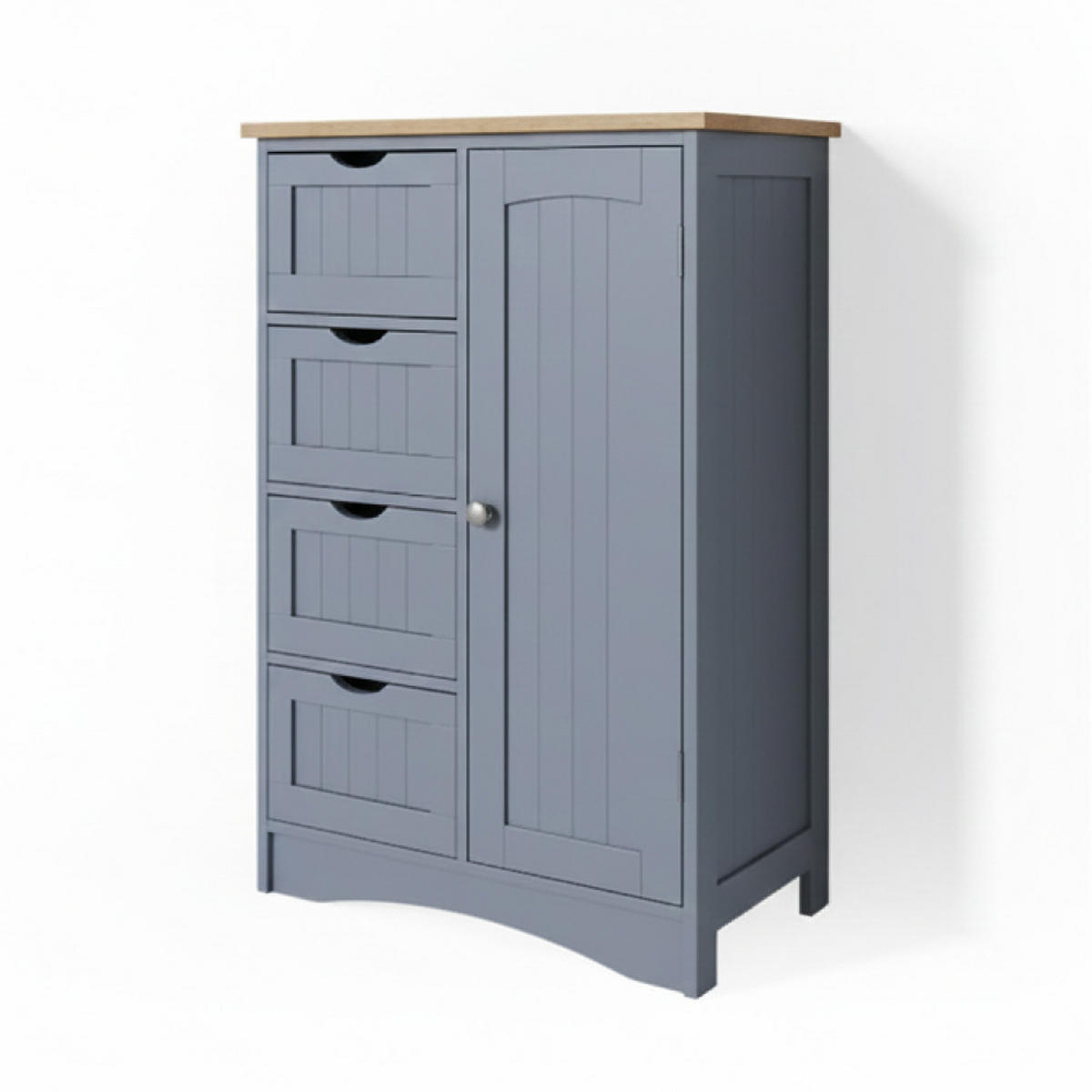 SKŘÍŇKA DO KOUPELNY Bianco Šedá - šedá, kompozitní dřevo (55/81/30cm) - Vicco