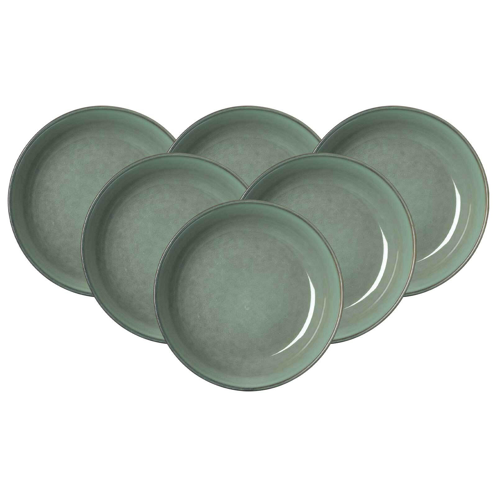 SUPPENTELLER Alicante Grün ø 21 cm 6er Set - Grün, Keramik (21cm) - Ritzenhoff Breker