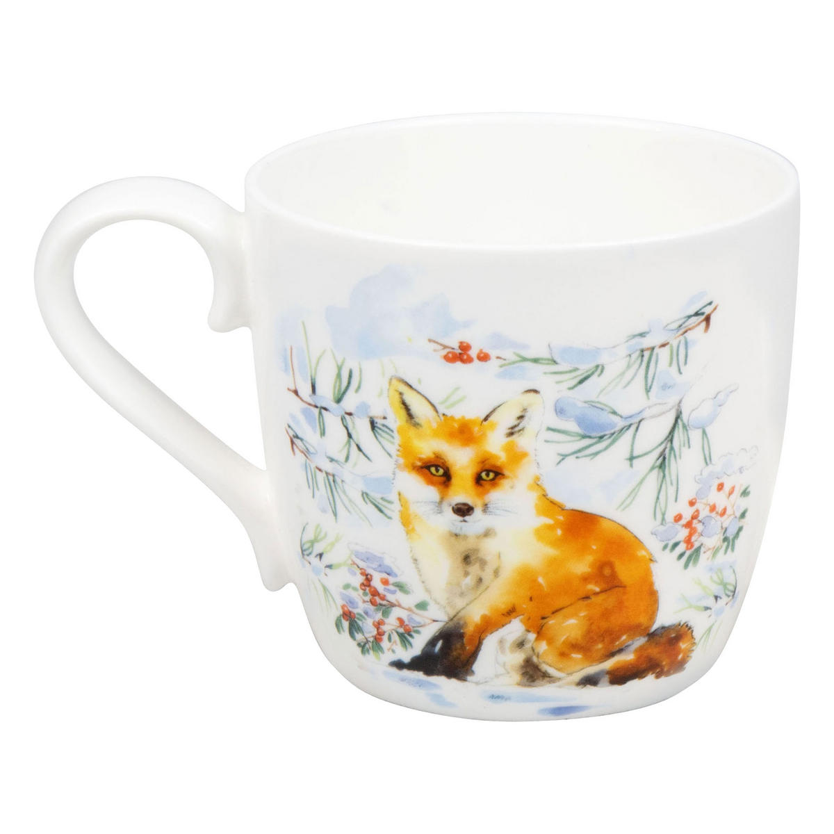 KAFFEEBECHER Winter Fox - Naturfarben, Keramik (0.45L) - Könitz