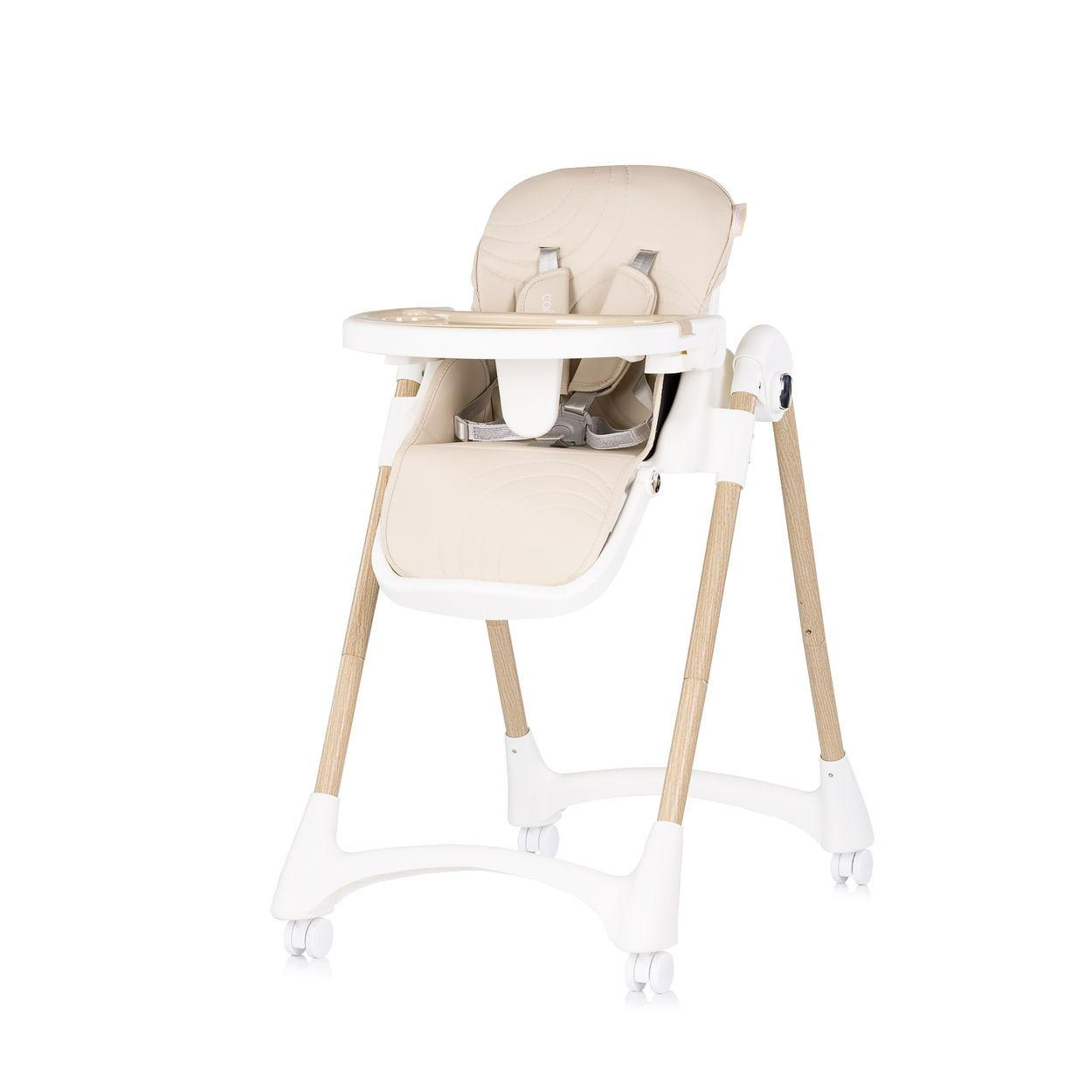 HOCHSTUHL Candy Shop creme 4 Räder, verstellbar, Fußstütze, faltbar - Weiß, Kunststoff (49/96/83cm) - Chipolino