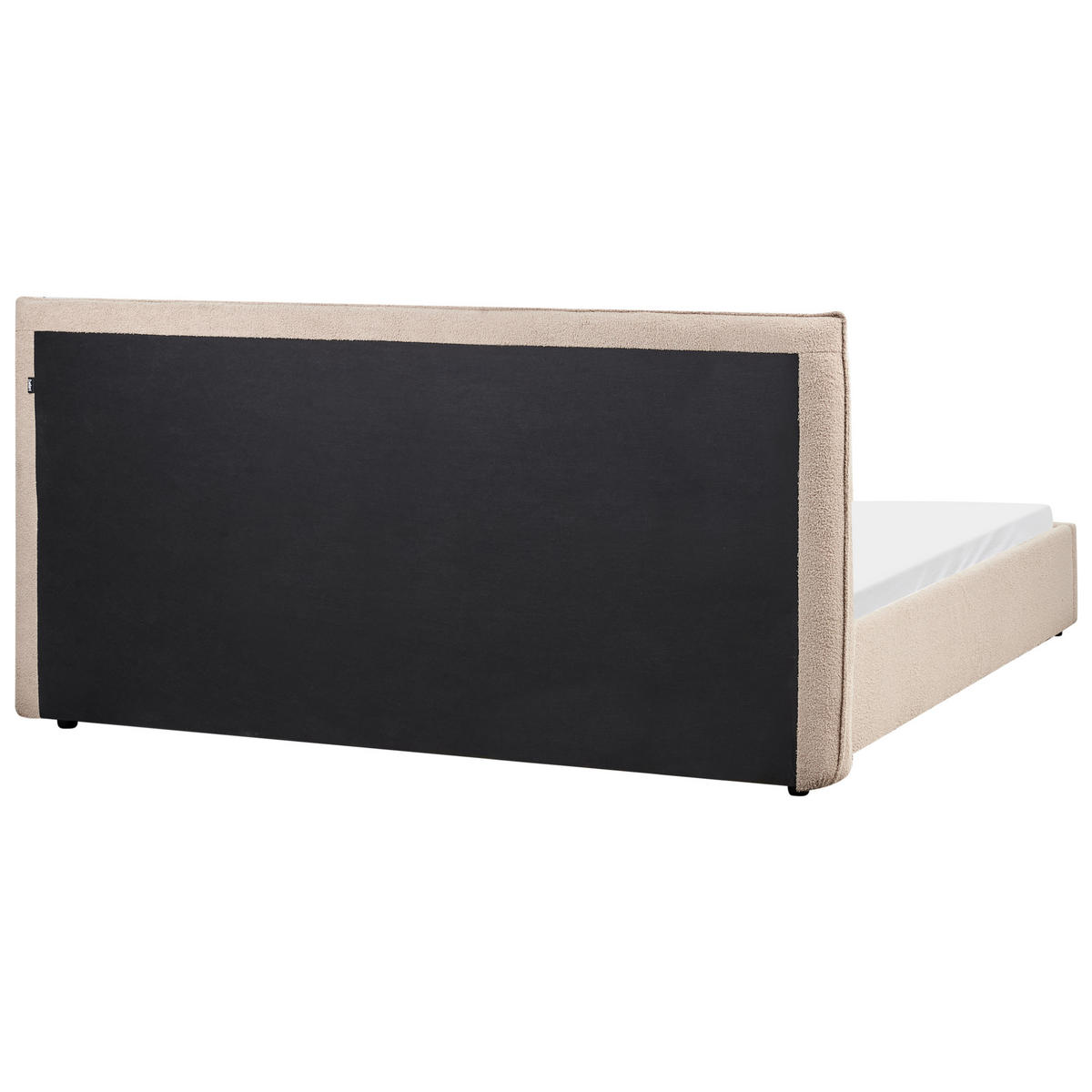 VODNA POSTELJA bouclé 180/200 cm sivo rjava Lavaur - rjava/sivorjava, tekstil (180/200cm) - Beliani