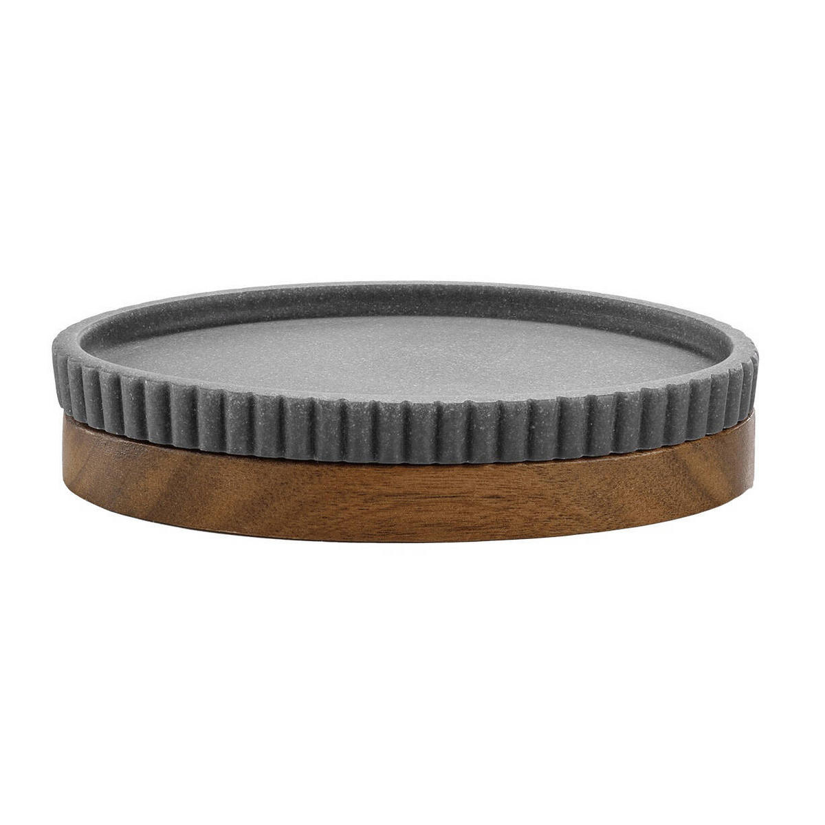 SEIFENSCHALE Akazienholz Niagara - Grau, Kunststoff (9.5/2.8/14cm) - Douceur d´intérieur