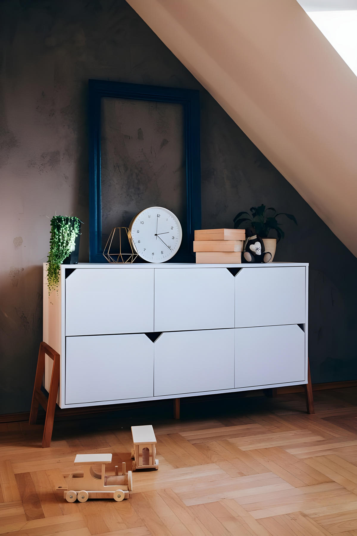 KINDERKOMMODE Lotta – rustikale Eleganz und Funktionalität Weiß - Weiß, Holzwerkstoff (150/85/50cm) - RAUMHIRSCH FURNITURE