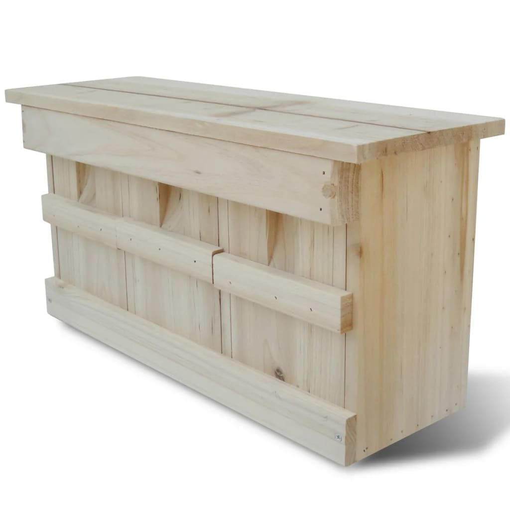 SPATZEN-NISTKASTEN 44/15,5/21,5 Cm - Braun, Holz (15.5/21.5/44cm) - vidaXL