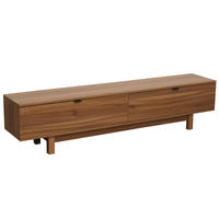 TV-SCHRANK, dunkles Holzeffekt - Braun, Holz (30/39/160cm) - Oviala