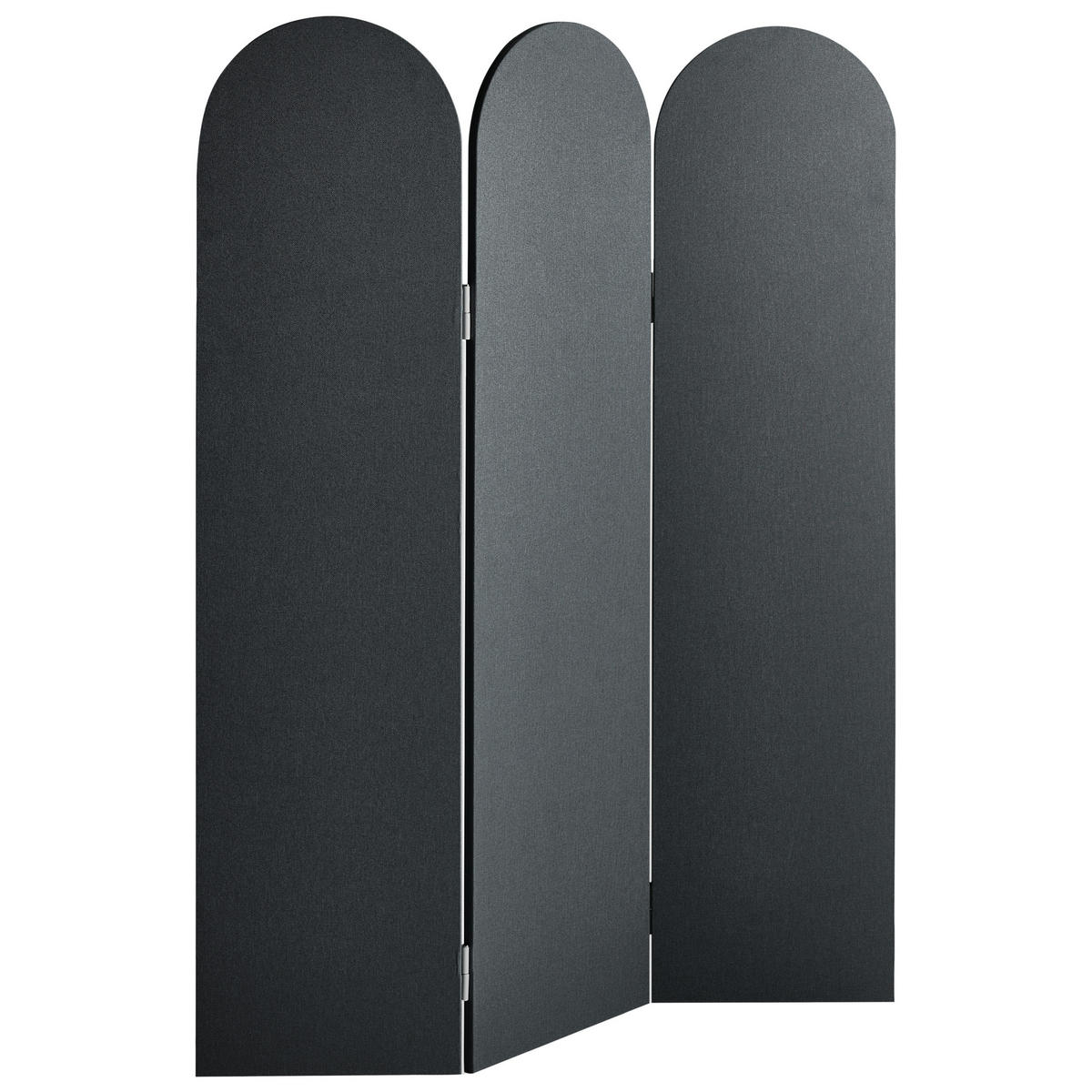 KANCELÁŘSKÝ DĚLICÍ PANEL 120/160 cm Tmavě šedý Slimmy - šedá/tmavě šedá, plast (120/160/2cm) - Beliani