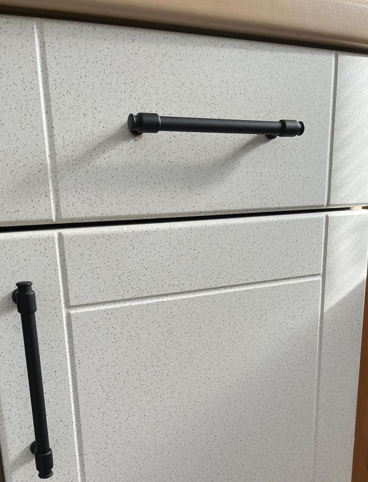 MÖBELGRIFF BA 160mm, Küchengriff Schwarz matt, Schrankgriff modern - Schwarz, Metall (1.2/3/19cm)