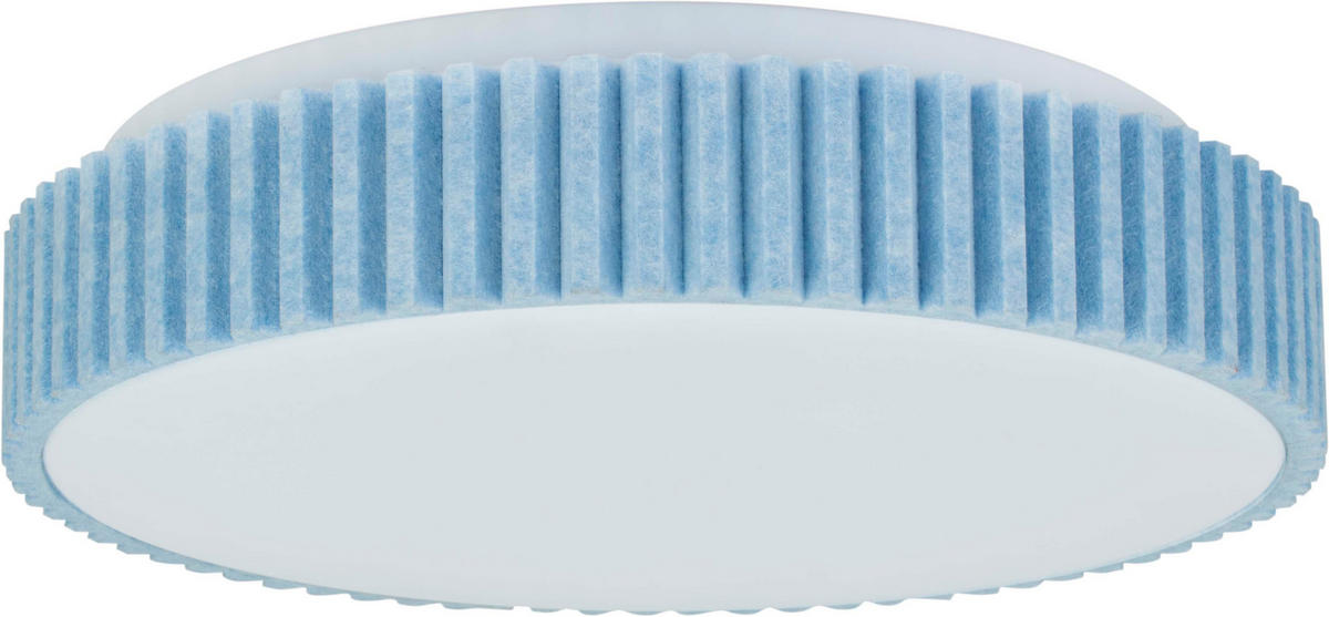 LED-KINDER-DECKENLEUCHTE Wolke Blau Ø 31 x 8 cm - Blau, Kunststoff (31/31/8.5cm) - Northpoint