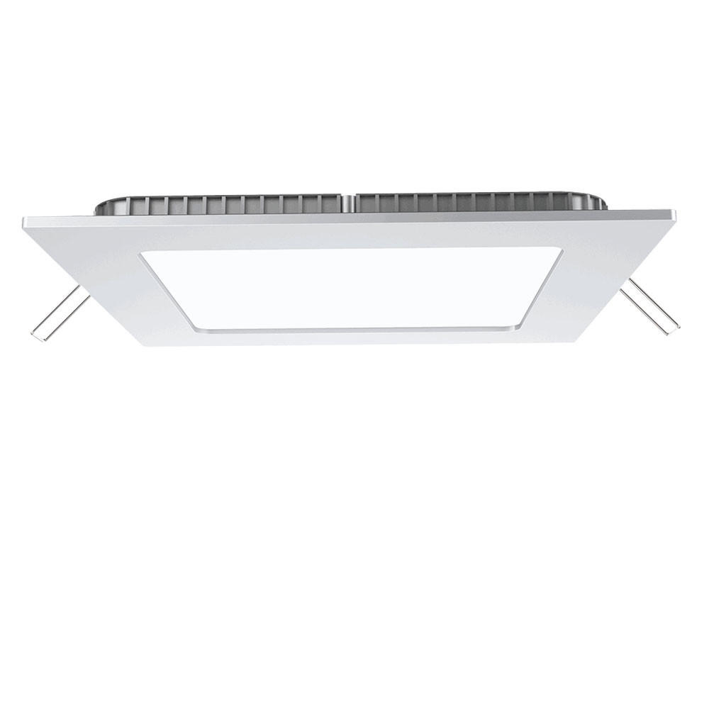 LED DECKENLEUCHTE Kunststoff Aluminium Weiß - Weiß, Metall (12/12/2.5cm)